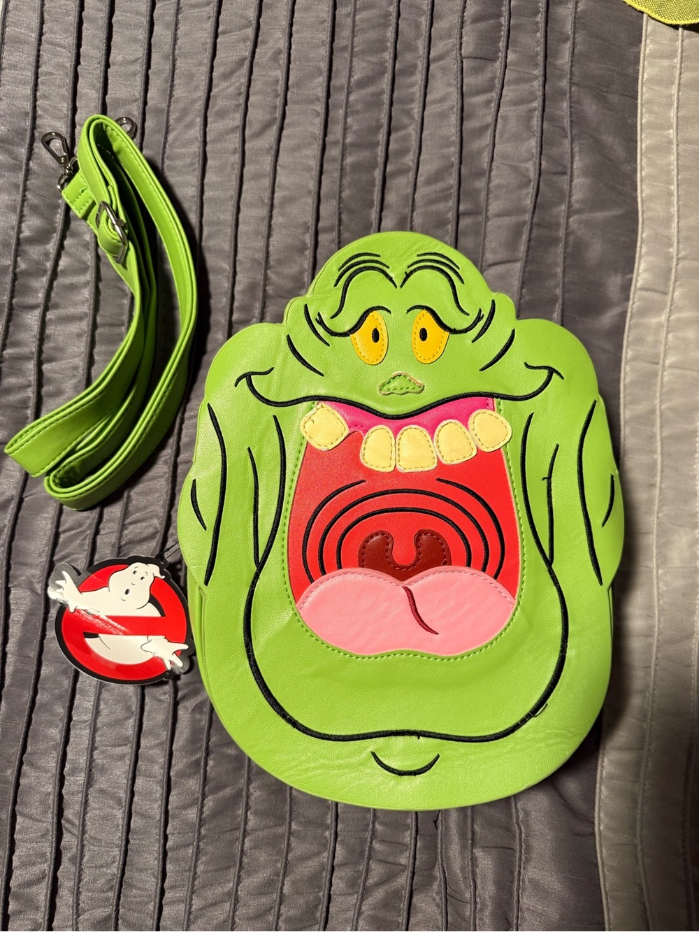 NWT Vixen by Micheline Pitt Novelty Ghostbusters Slimer Crossbody Bag - Picture 2 of 15